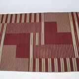 Original Rare Modernist Abstract Geometric Carpet by Antonín Kybal, 1948