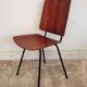 Vintage metal chair and teak
