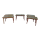 Set of 5 wooden and Formica bistro table
