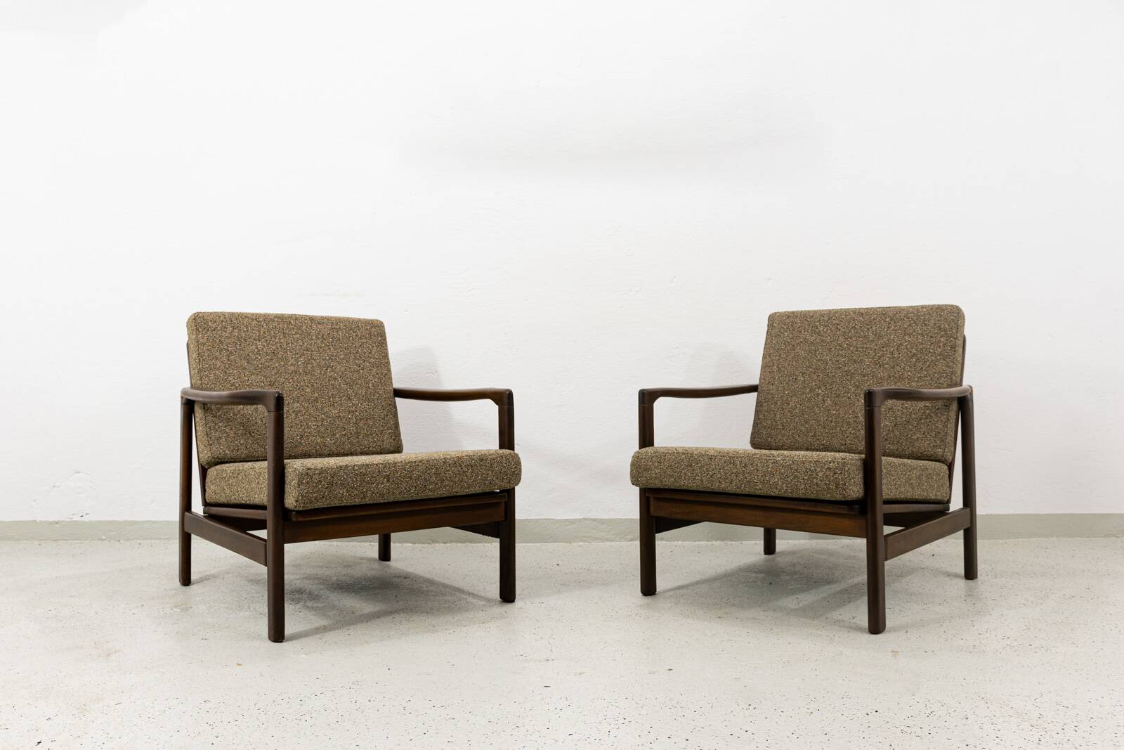 Fauteuils Mid-Century par Zenon Bączyk, années 1960, ensemble de 2
