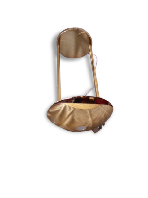 Golden brass chandelier