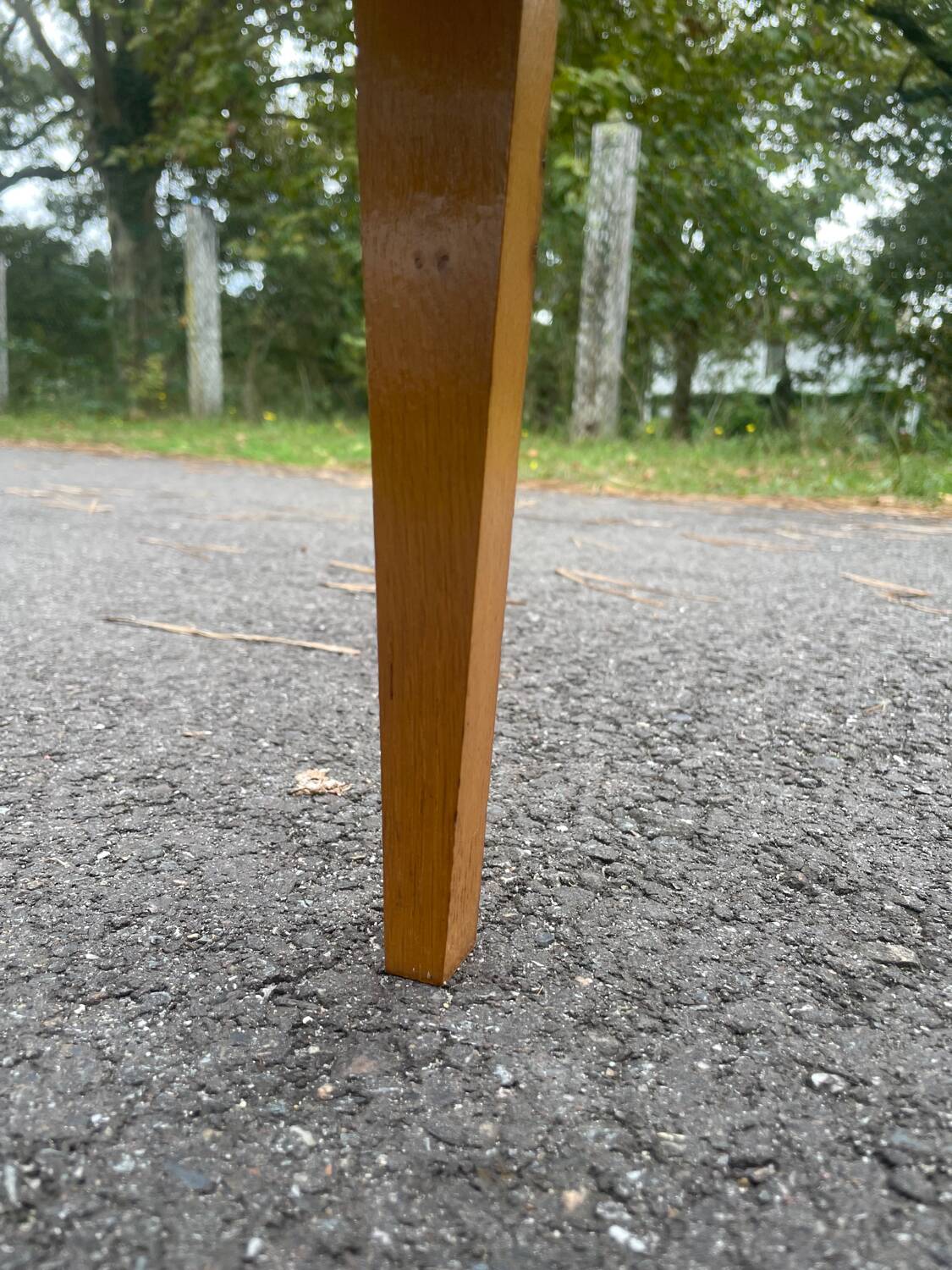 Bedside table with compass feet, 1960s