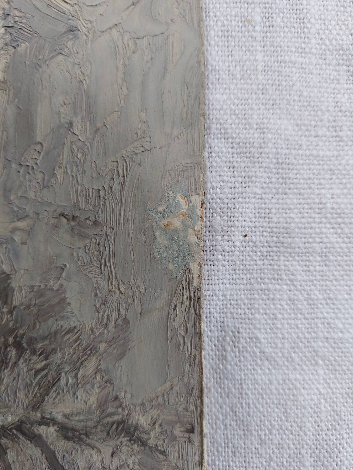 Small landscape under snow by Léon Petit