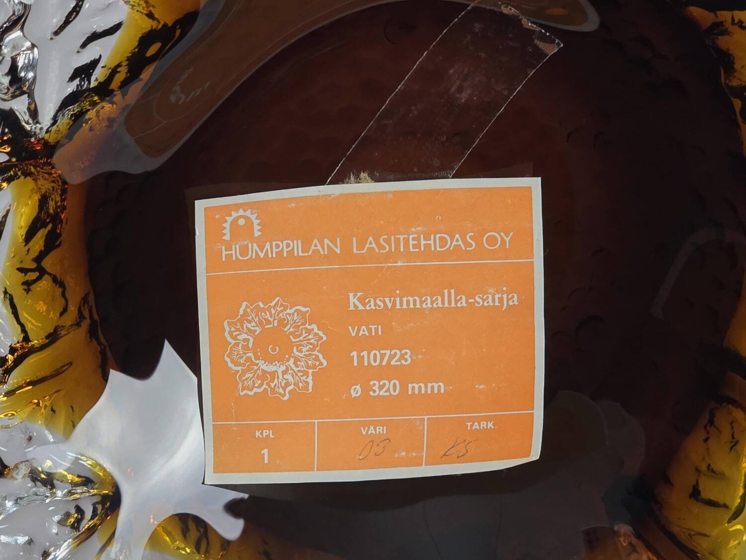 Vintage 1970s Humppila Kasvimaalla Bowl By Pertti Santalahti