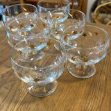 6 gold star ice cream cups 1950/60