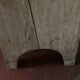 Old neo-classical workshop stool in washed wood h130cm