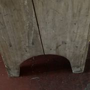 Sellette d'atelier ancienne néo-classique en bois lavé