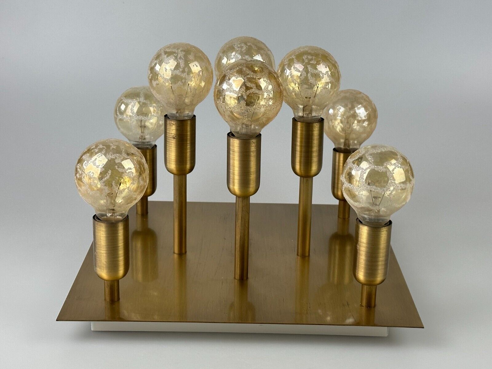 60s 70s ceiling lamp Sölken Leuchten Germany in brass