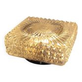 Plafonnier vintage en verre - mid. XXeme