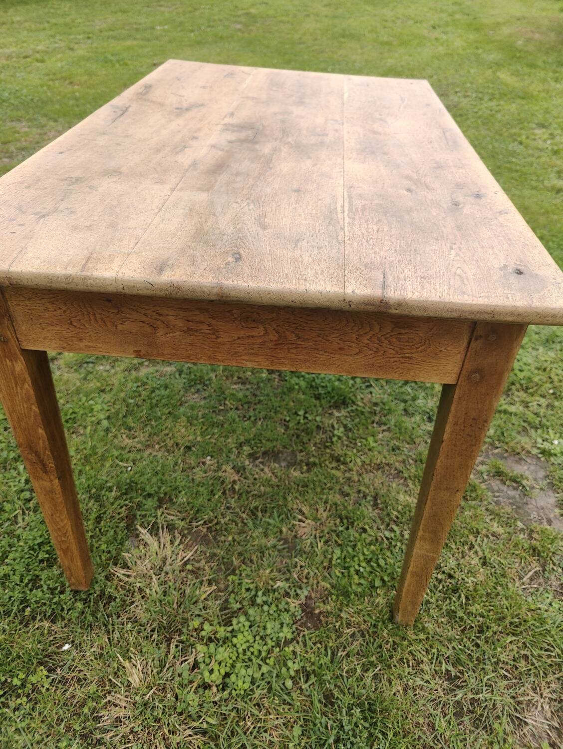 Small oak farm table