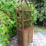 Rattan canning shelf