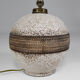 Round art deco ceramic lamp besnard style