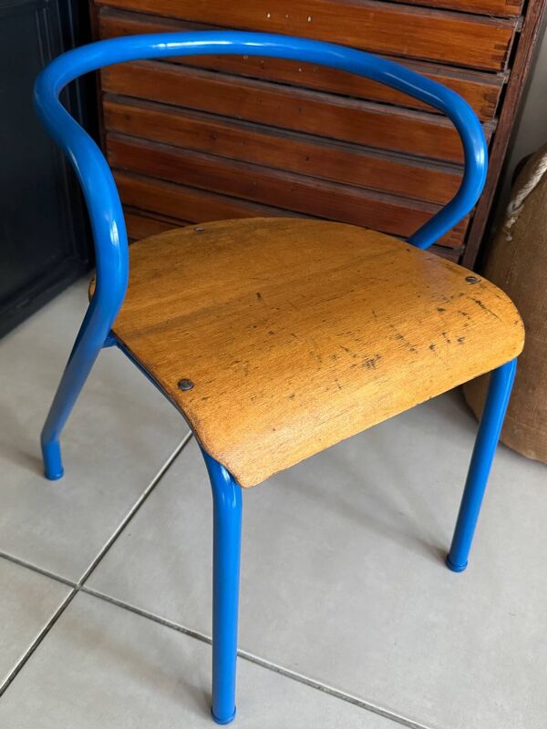 Chaise écolier enfant Hitier vintage