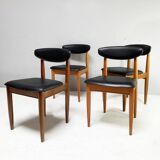 1960’s mid century G Plan dining table and 4 dining chairs by Schreiber
