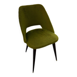 Chaise en fausse fourrure - verte