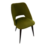 Green faux fur chair
