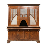 Large art deco cafe cabinet from Belgium, 1920s.