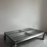 Metal design coffee table.