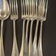 Set of 12 antique silver-plated cutlery – Afenide Manufacture