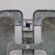 Sculptural bench in copper, zinc and stained glass by Cor de Ree, The Netherlands, 1999