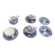Porcelain tea set with dragon or cherry blossom motif
