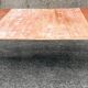 Round solid oak table with extensions, cabinetmaker's sliding mechanism,