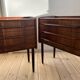 Paire de commodes danoises en palissandre des années 1960