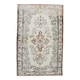 6x9 Persian Classic Cream & Black Vintage Rug, 183x287Cm