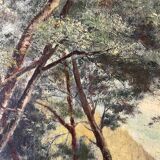 Painting "Undergrowth", Oil on canvas