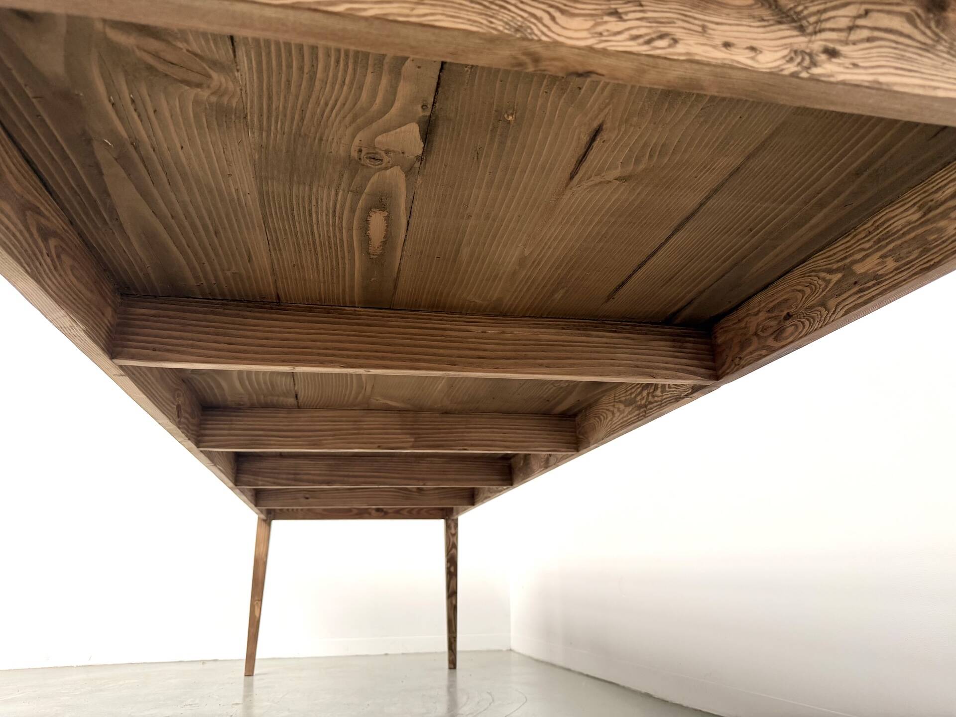 XXL table in solid pine, circa 1970