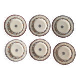6 old English dessert plates, Wedgwood Bone, Australian model, early 20th century