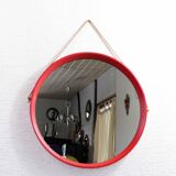 Vintage round Scandinavian mirror 1970