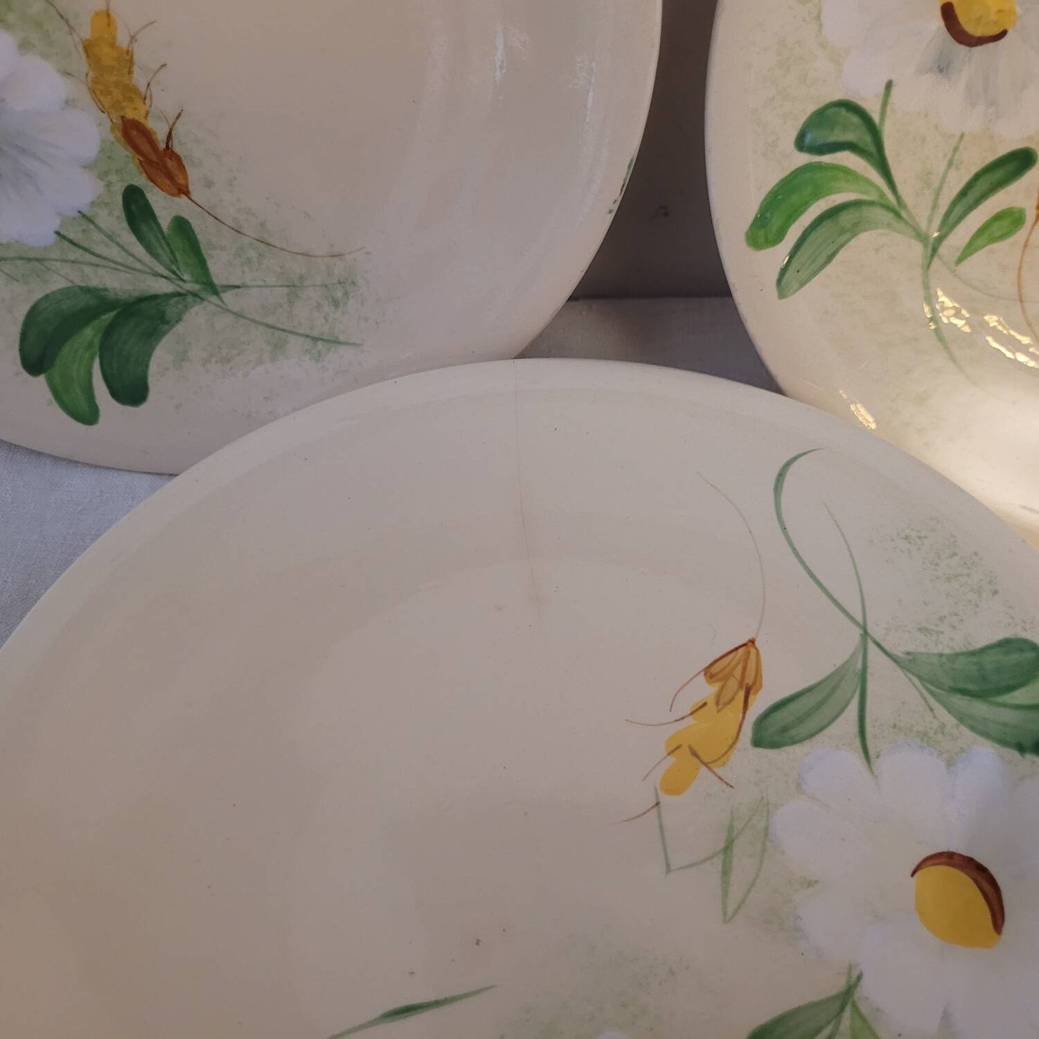 Set of 6 Longchamp 70's flat plates