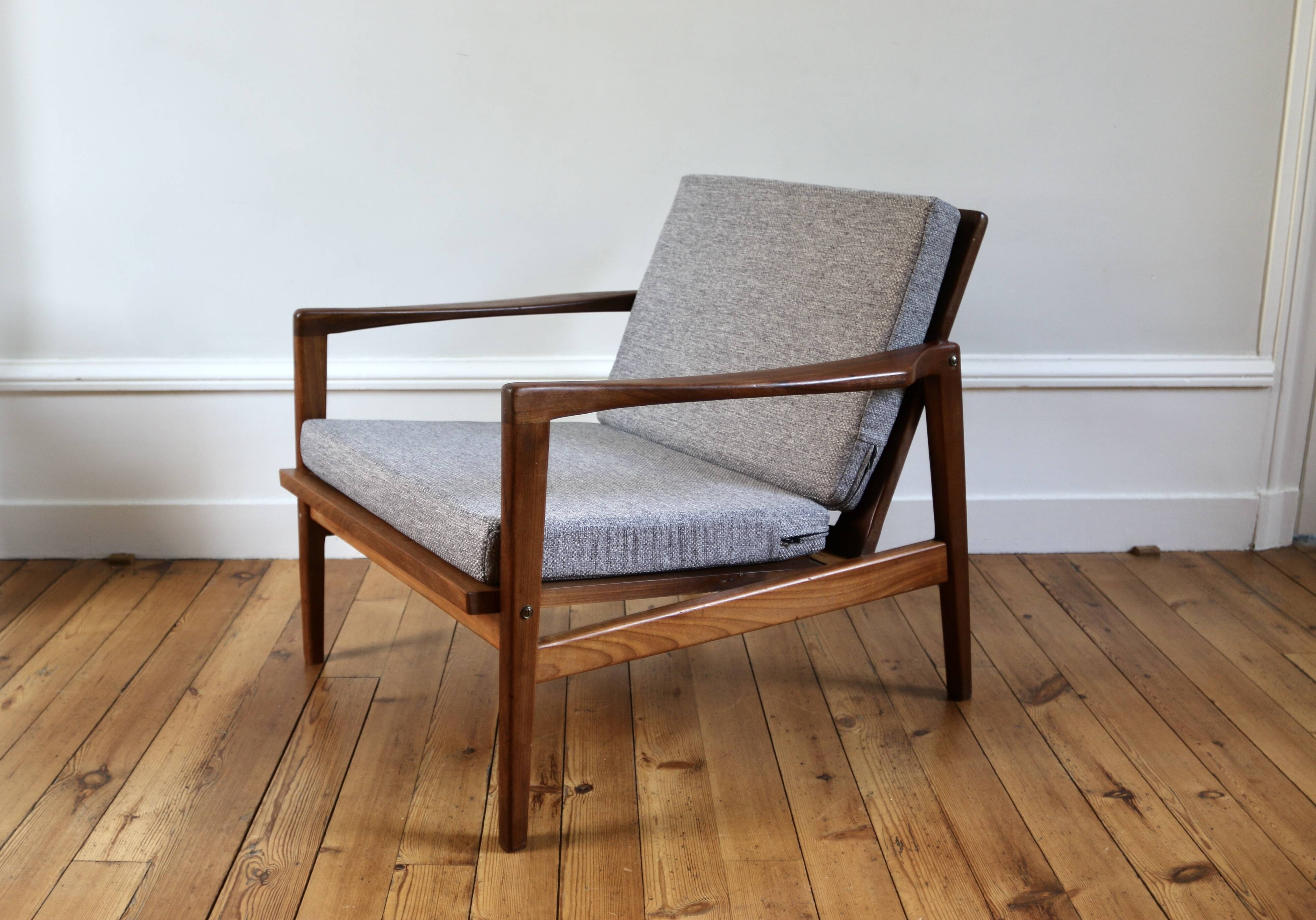 Fauteuil scandinave en teck, 1960