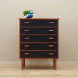 Teak chest of drawers, Danish design, 1970s, production: Denmark