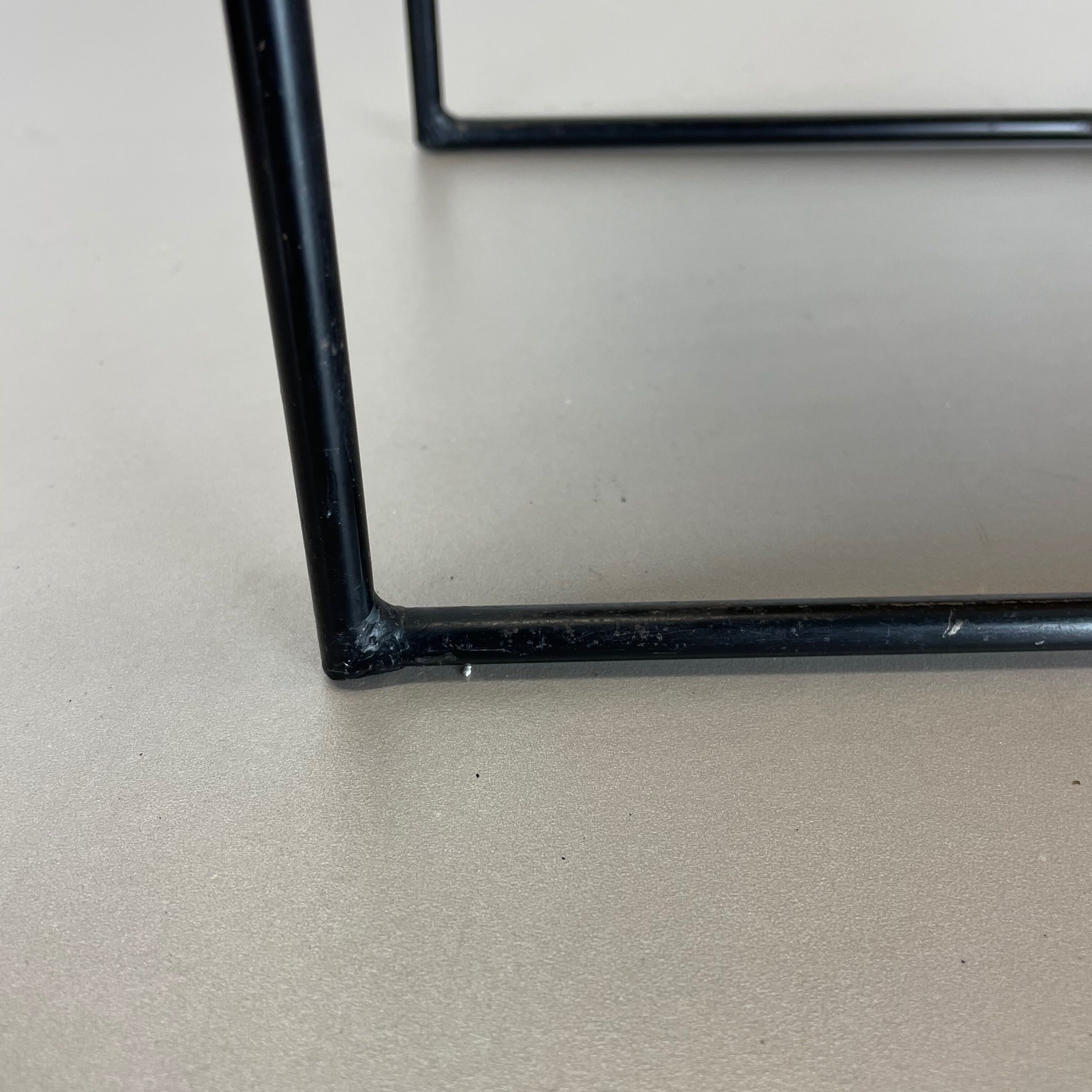 Aubock Style Mid-Century Rattan Bauhaus Magazine Holder, France, 1950s