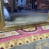 Miroir en laiton de bistrot
