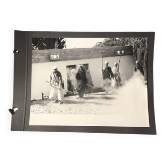 Black and white silver print middle east