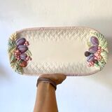 Long dish in fruit barbotine