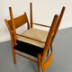Pair of Italian design chairs by Consorzio Sedie Friuli, 1960s.