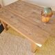 Old low farmhouse table - 2 drawers