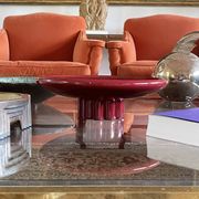 Paul Millet, Modern red vide poche / centerpiece, Sevres France 1930s