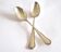 Set of 2 silver-plated teaspoons with C&L filigree, 14.5 cm