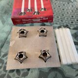 Set of 4 Minileuchter candlesticks BMF style Nagel vintage 1970