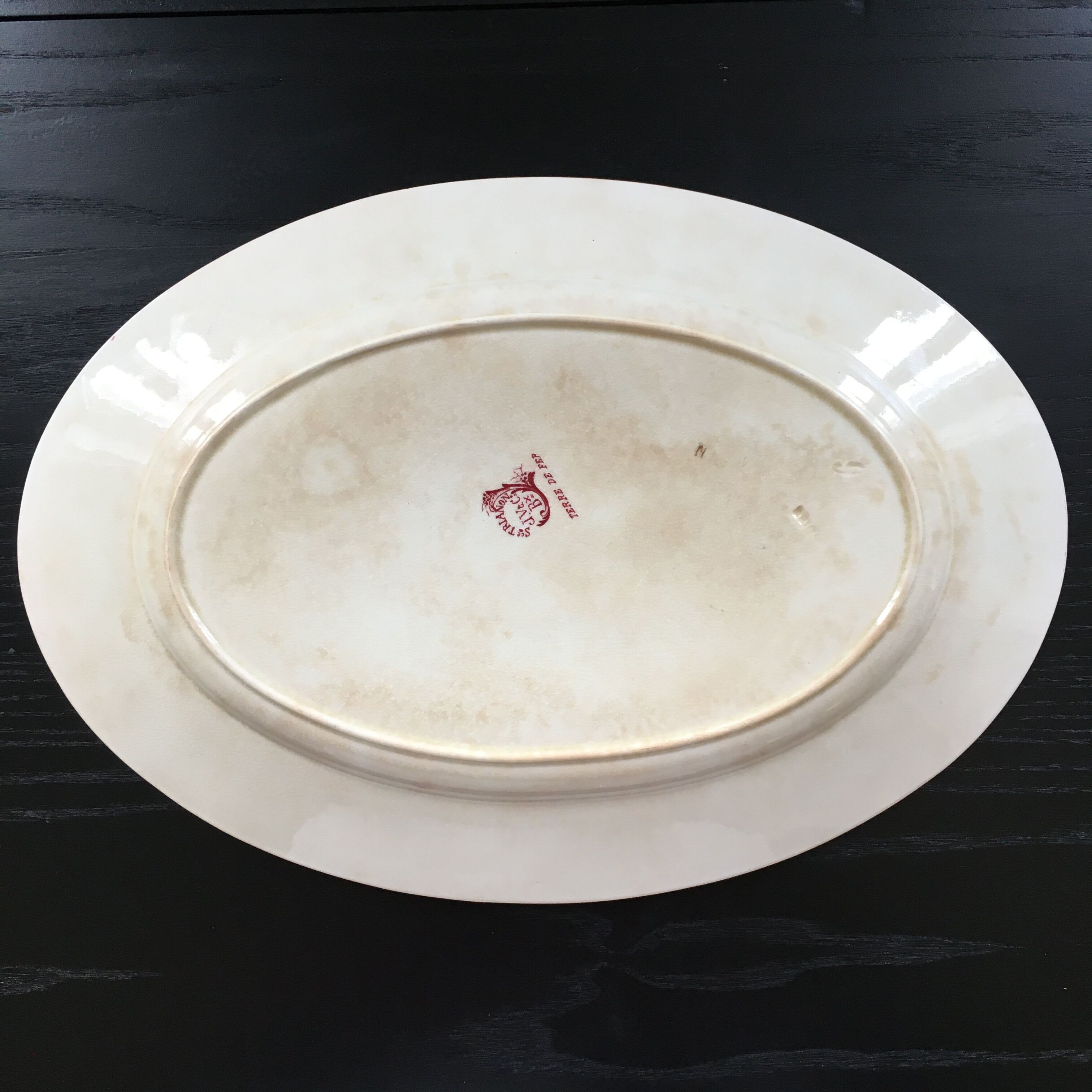 Duo oval dishes Terre de fer