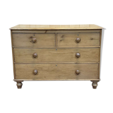 Victorian chest of drawers in nineteenth century fir