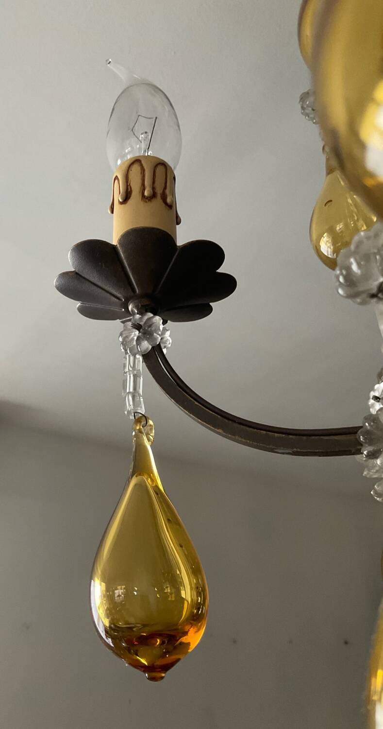 Antique Murano glass chandelier