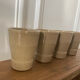 4 stoneware cups