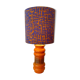 AK-Keramik: Orange table lamp from a Mid Century ceramic vase