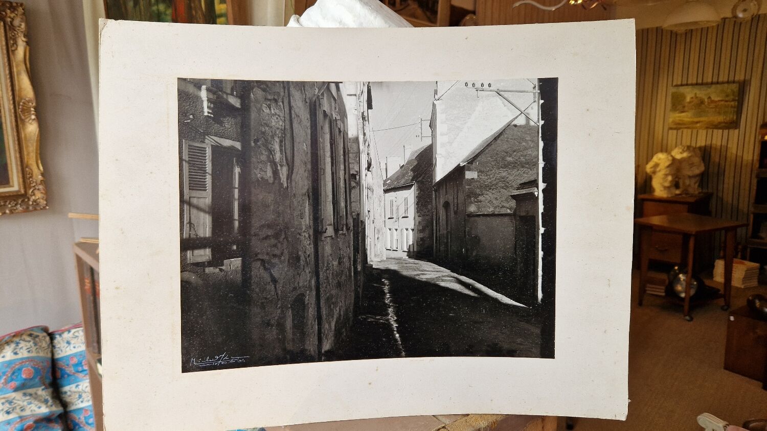 Vintage black and white photo